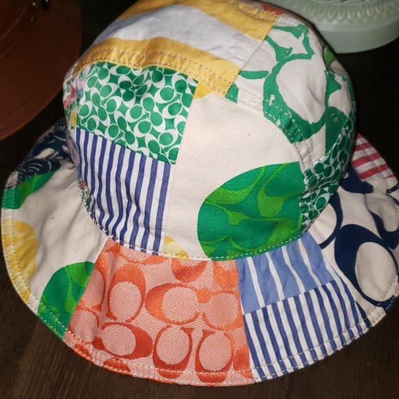 Coach Story Patch Bucket Patchwork Hat - Picture 16 of 16
